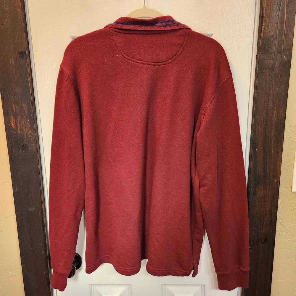 U.S. Polo Assn. Men's Quarter-Zip Pullover, Size Large- Burgundy - Picture 5 of 8
